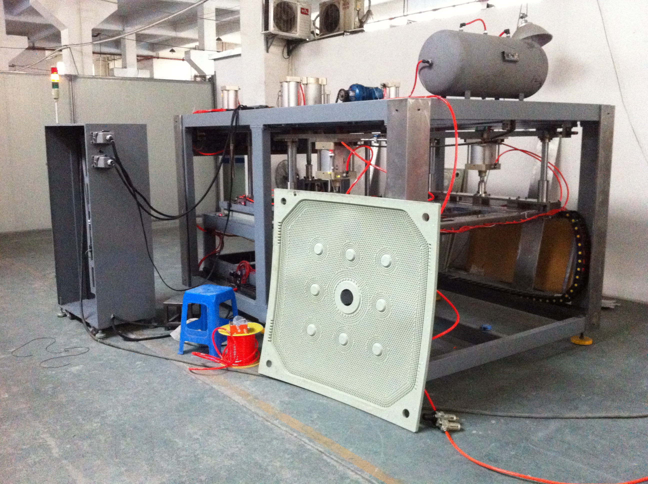 Filter Press Plate Membrane Plate setup