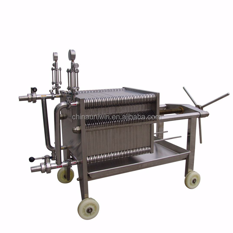 Hydraulic Red Wine Filter Press Process Detail 1