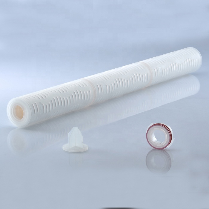 30 Inch 1 Micron Membrane PP Pleated Filter Cartridge For Wine Filter