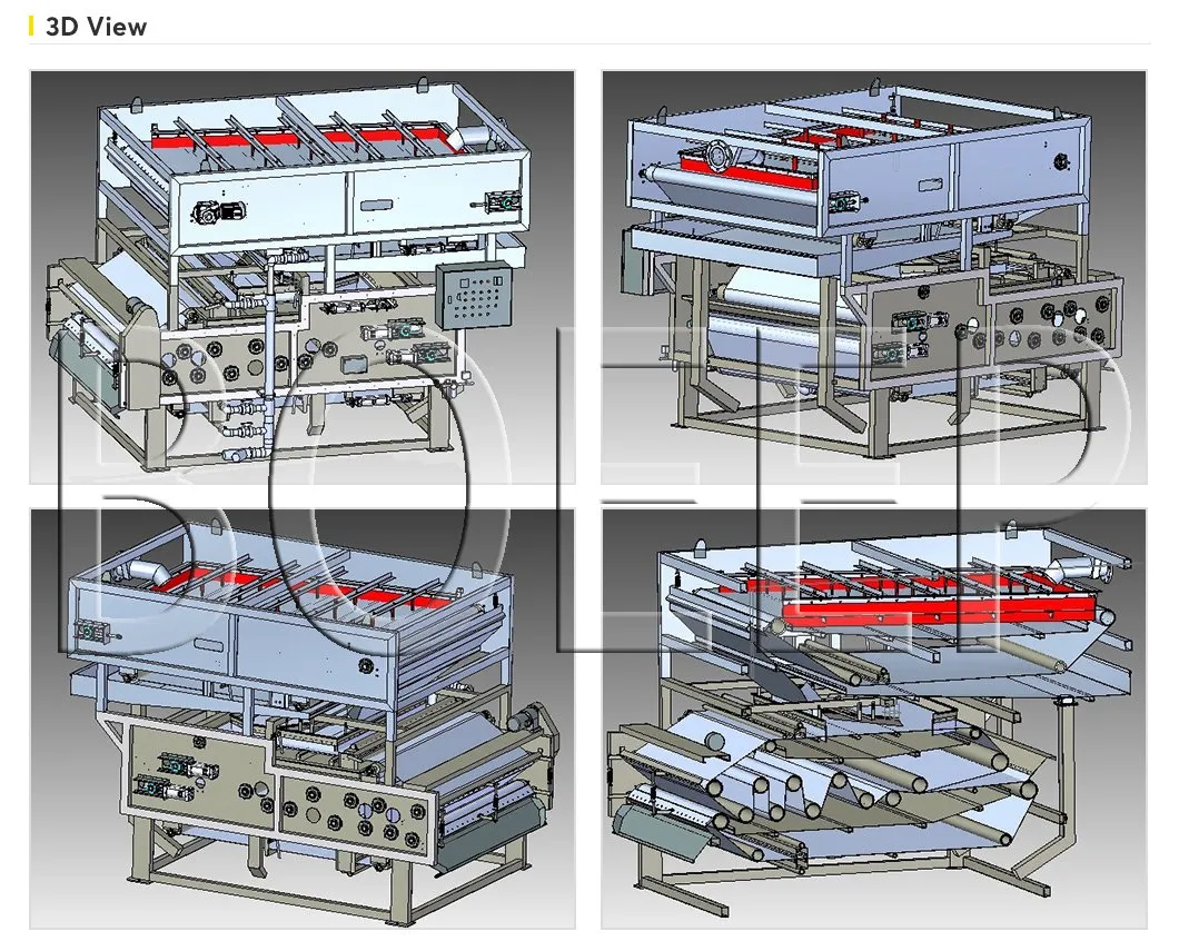 Sludge Dewatering Filter Press Machine and Manual Filter Press