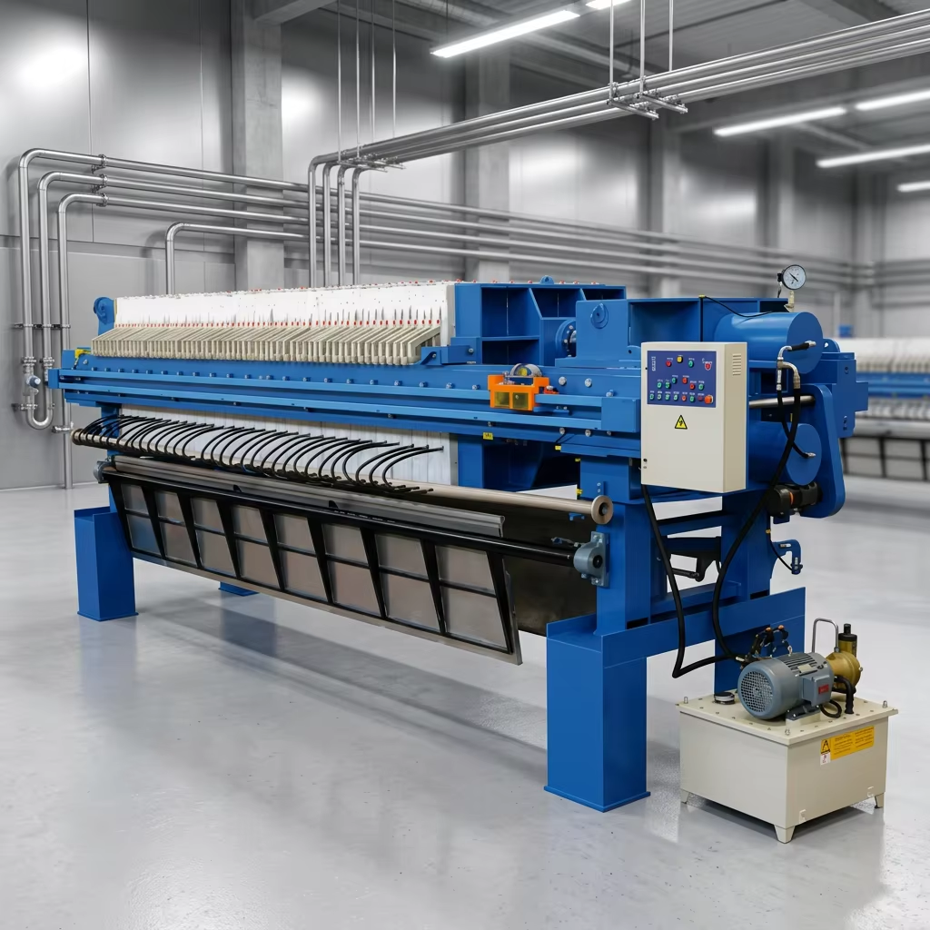Industrial Plate Frame Filter Press Machine Hydraulic Filter Press Solid Liquid Separation Equipment for Chemical