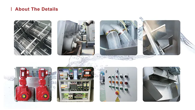 Automatic Belt Filter Press Sludge Dewatering Machine Dewater Single Screw Press Separator