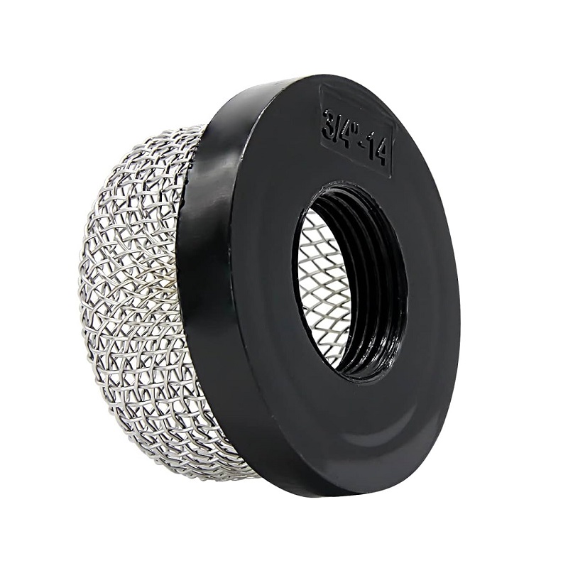 High Quality 304/316 Stainless Steel Mesh Strainer Pump Air Filter 3/4 Inch Female Threaded Suction Cup Spray Filter Elements