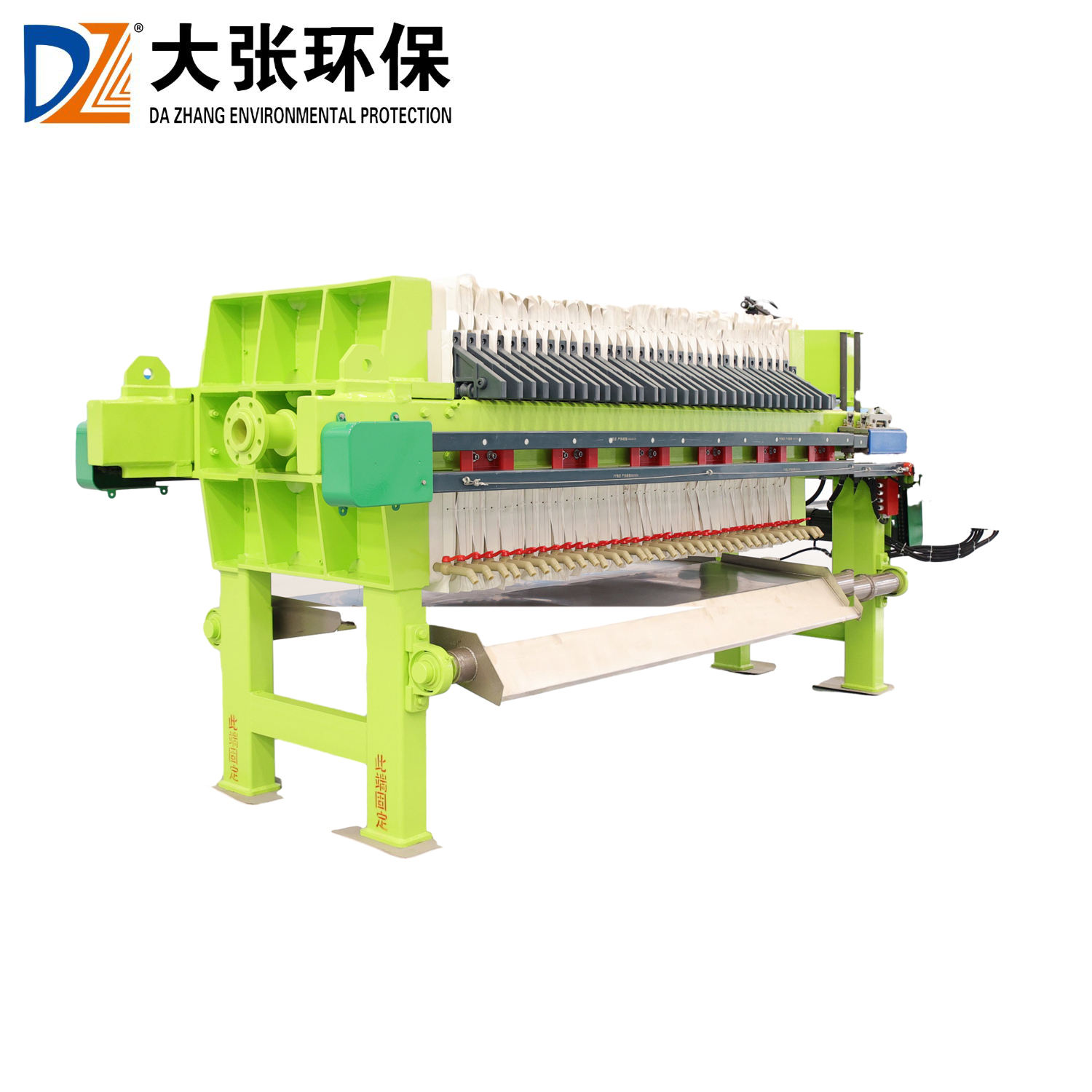 Fully automatic hydraulic chamber-type filter press for industrial wastewater treatment
