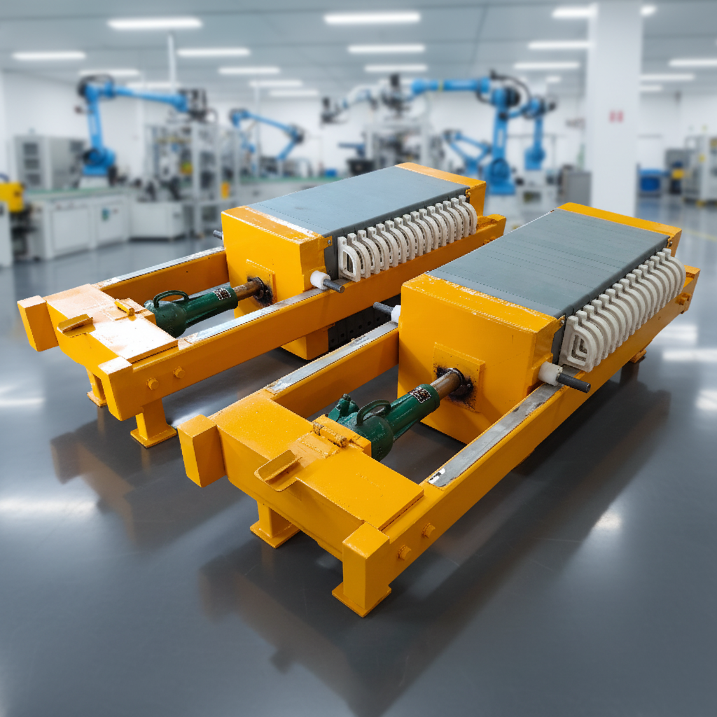 Semi-Automatic Hydraulic Chamber Filter Press Polypropylene Plates for Industrial Wastewater Treatment Sludge Dewatering 10 Bar