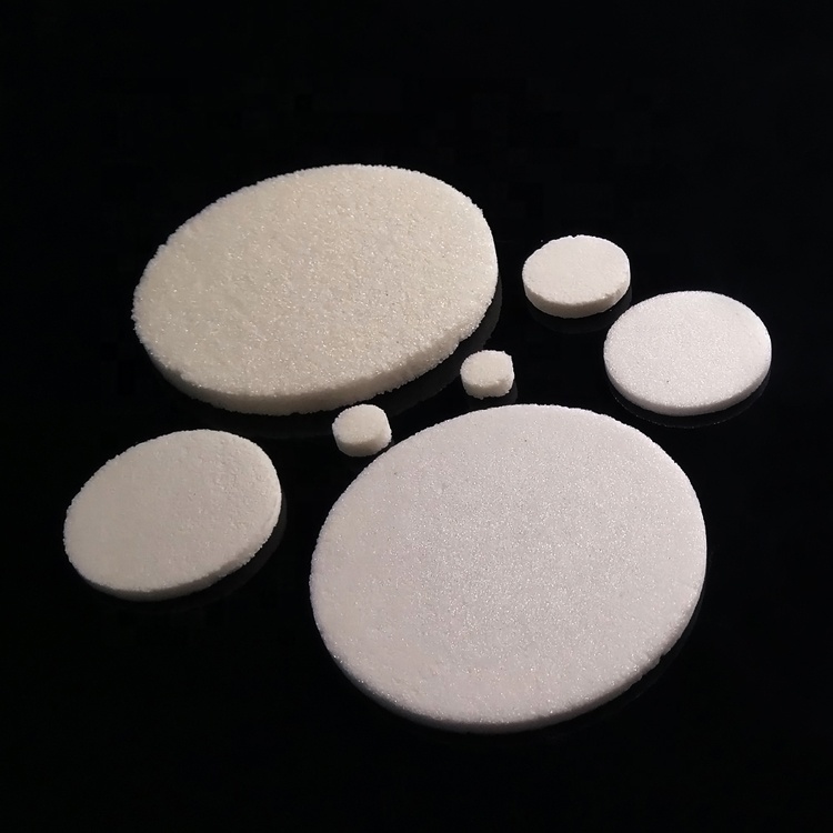 High Purity G1-G5 Quartz Fiber Microporous Membrane Filter Sintered Disc Frits Filter Plate High Temperature Cutting