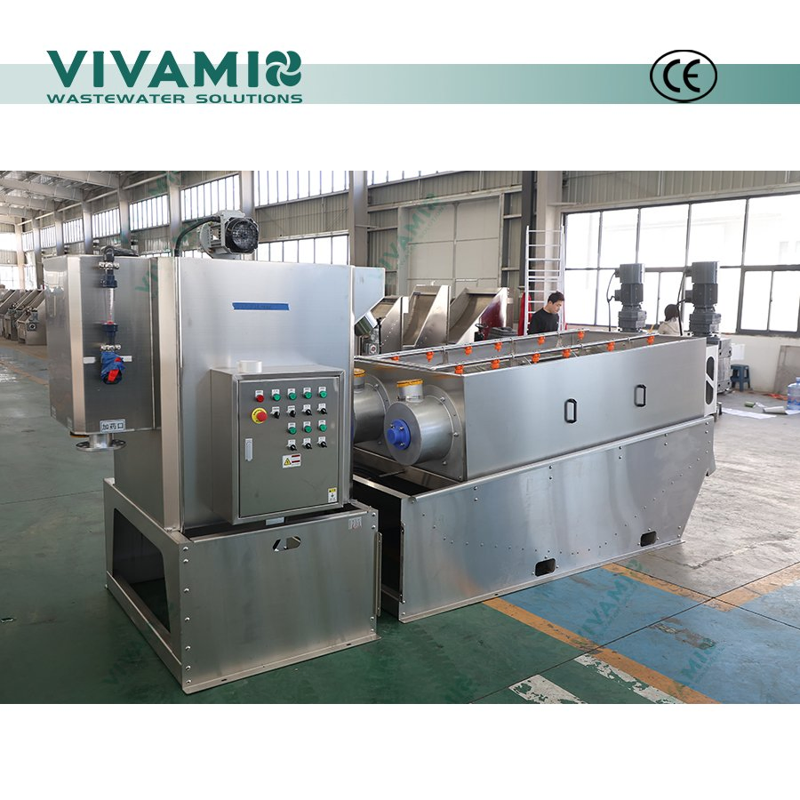 Energy Saving Spiral Filter Press Dehydrator Automatic Screw Press for Dewatering Applications