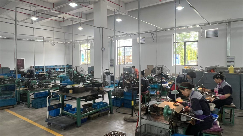 Chamfering operation on filter press components for smooth edge finishing