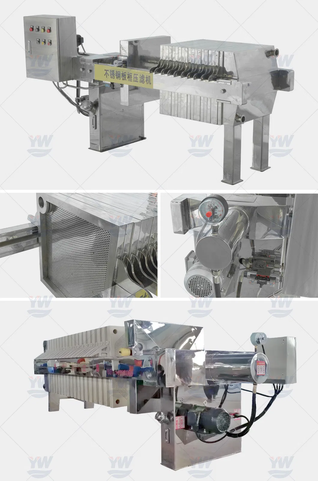 Stainless Steel Plate and Frame Filter Press Details