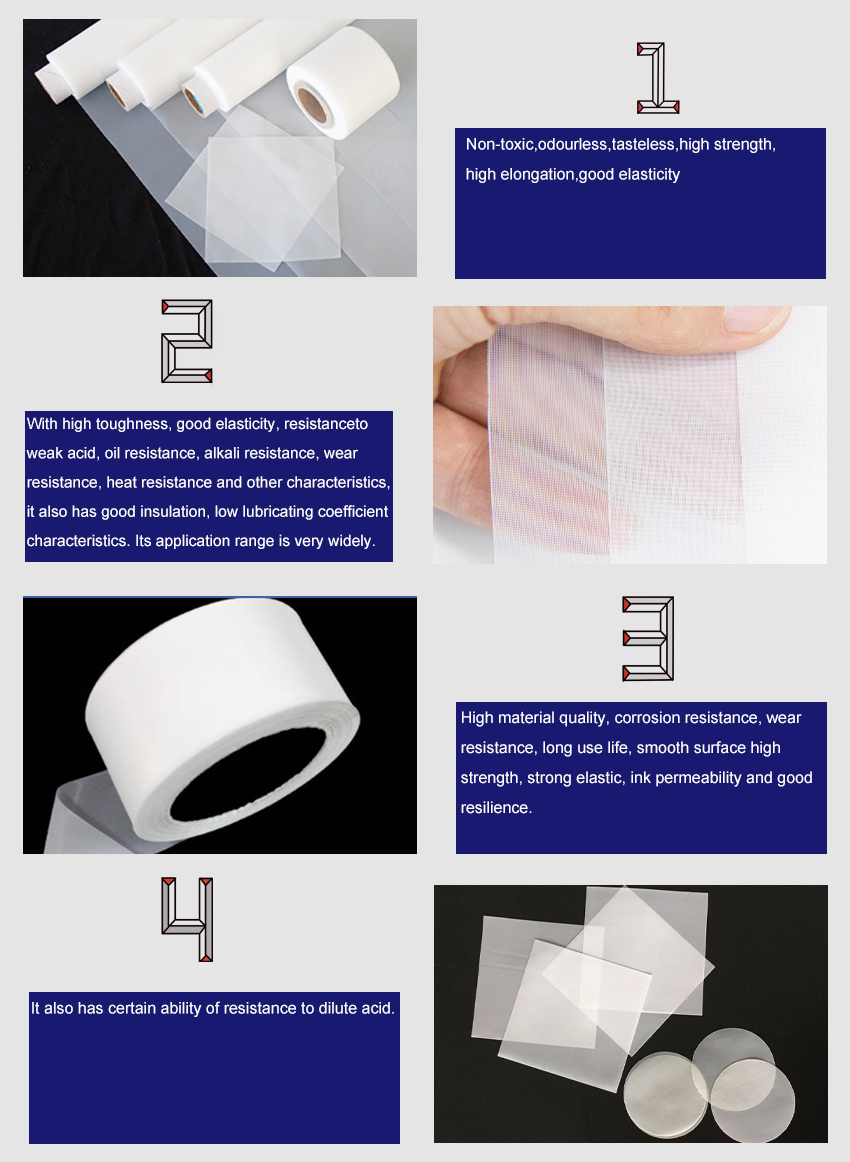 Nylon Mesh Features