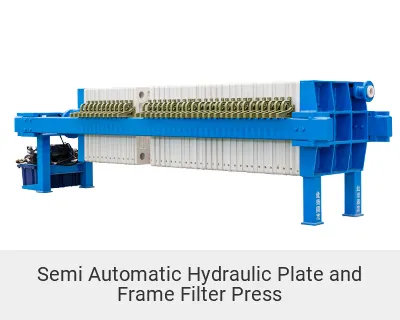 Semi Automatic Hydraulic Plate and Frame Filter Press
