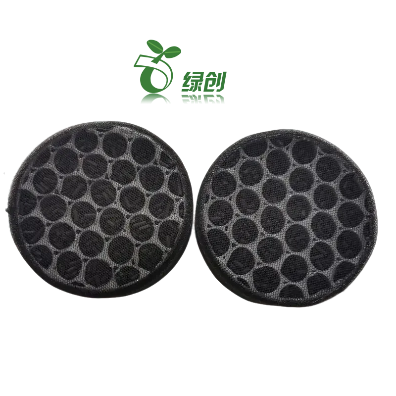 New Lvchuang Customized Circular Activated Carbon Cartridge Filter Plastic Honeycomb Pre-Air Filter For Odor Removal 3 Months