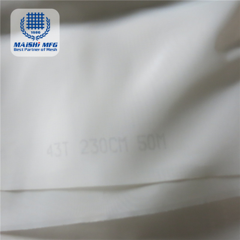 White 100 Micron Polyester Silk Fabric Filter Cloth