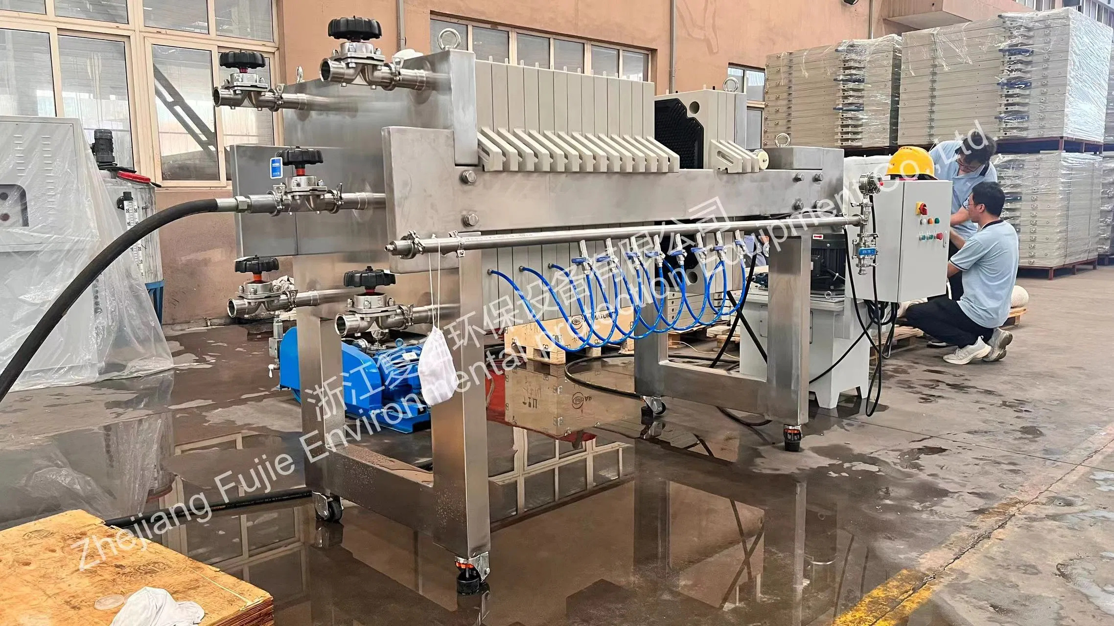 Fully/Semi Automatic Manual Plate Pulling Filter Press for Wastewater Treatment