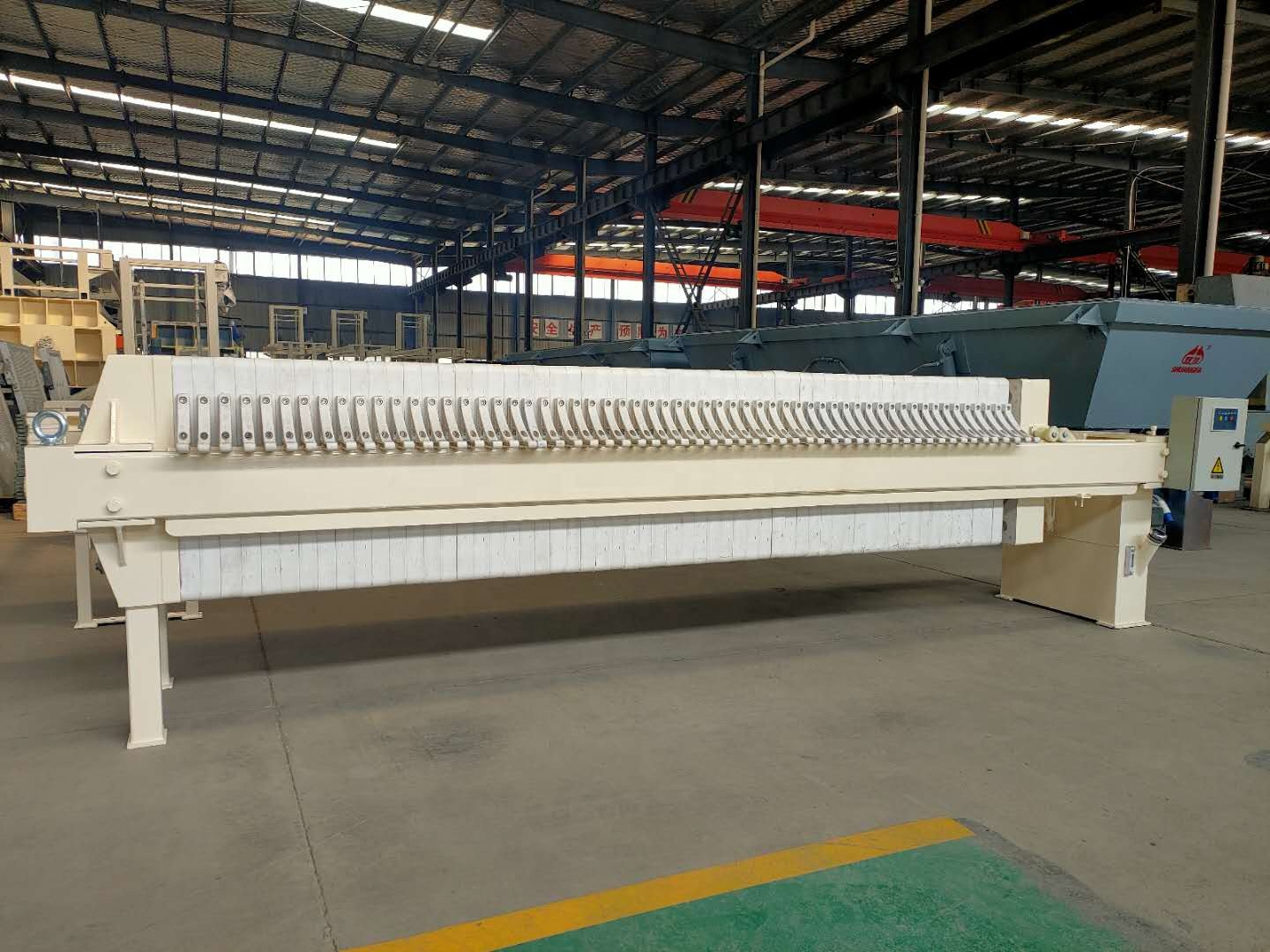 870*870mm Filter Plate Size Electric Control Hydraulic Type PP Recessed Plate Filter Press for Alga