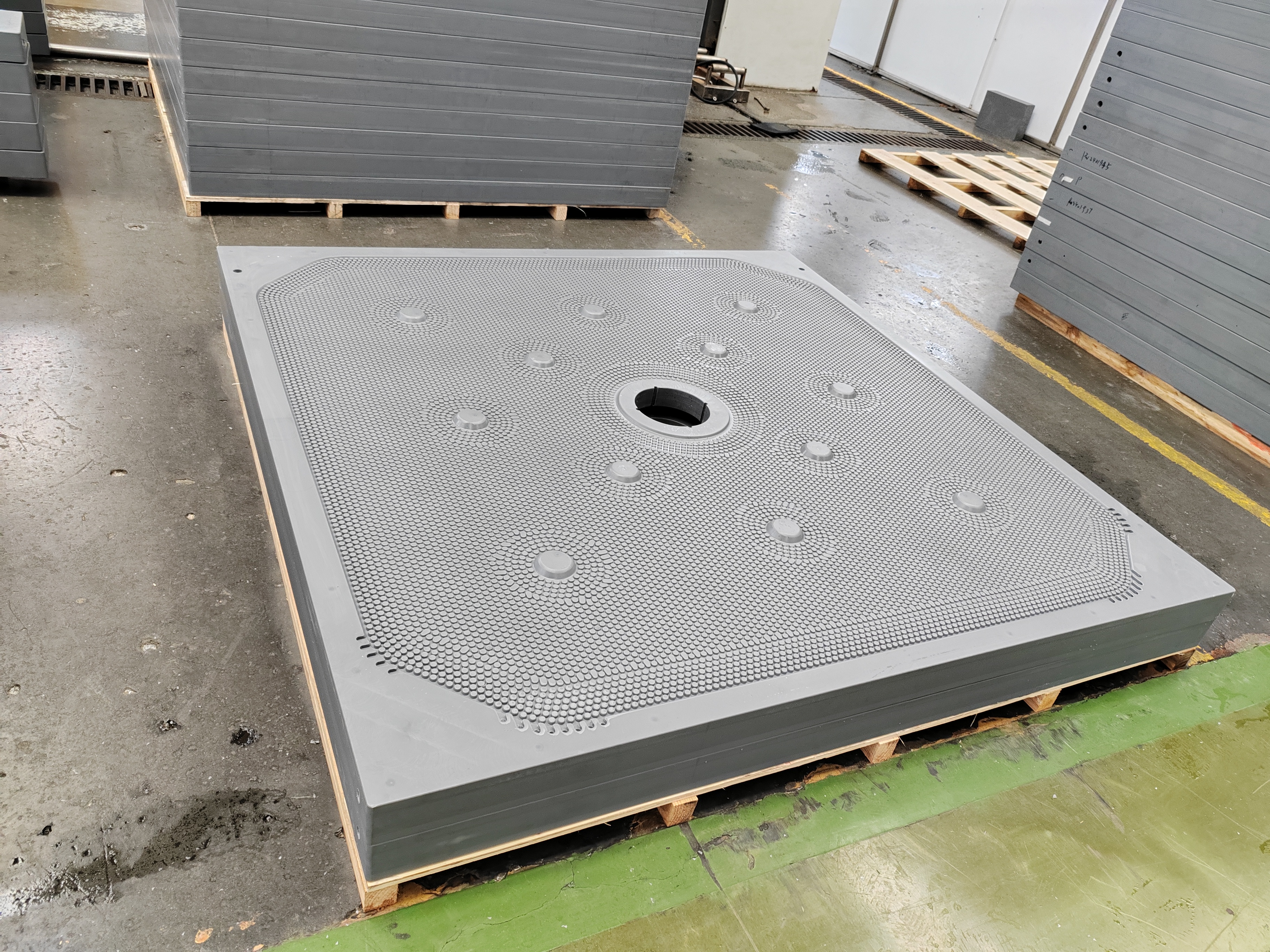 Filter Press Plate Membrane Plate in Combination with Filter Plate Frame China Origin 3D Model Design Capable 470mm to 2000mm