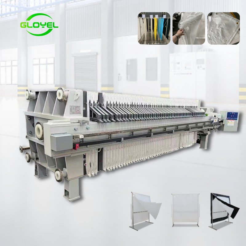 Manual or Automatic Starch Syrup Honey Cassava Dewatering Filter Press Machine