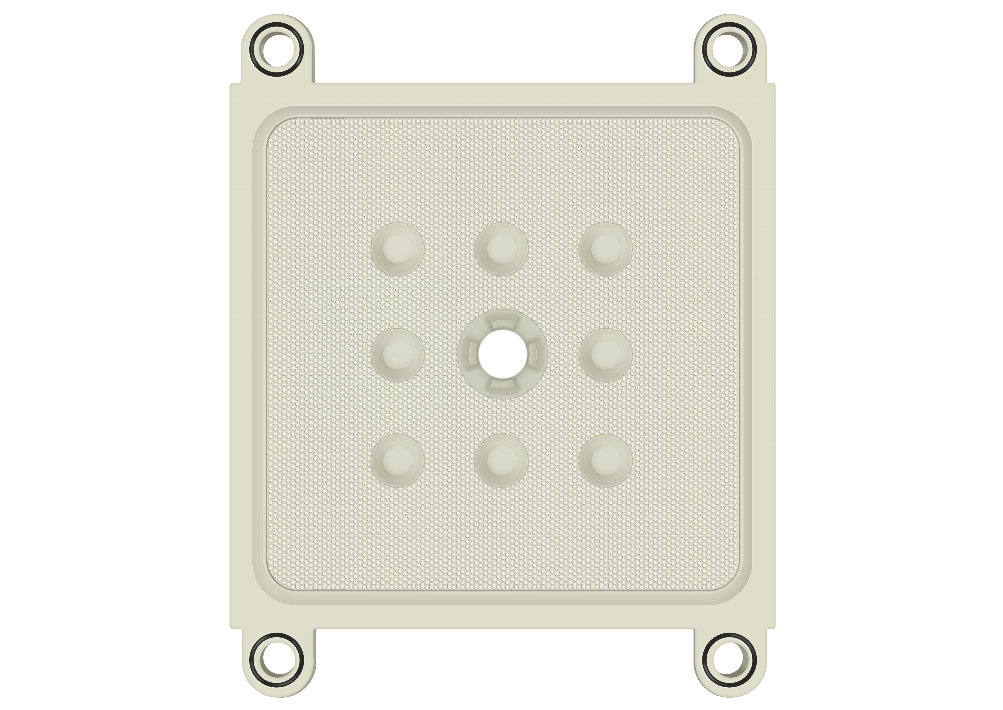 Filter Plate X1500mm Membrane Chamber Filter Plate PP+TPE Filter Press Water Dewatering Mining