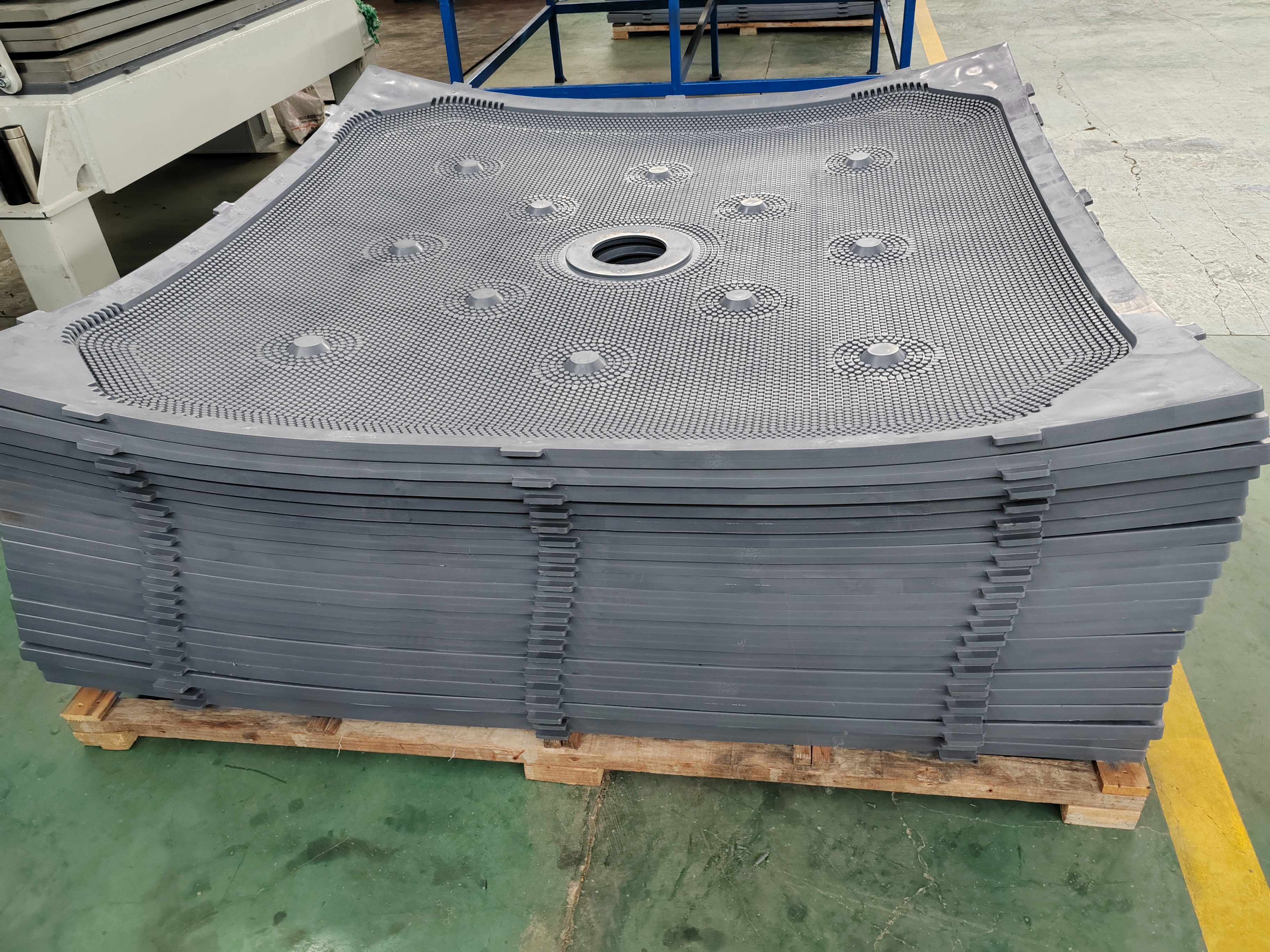 320-2000mm Size High Press Membrane Chamber Recess Filter Diaphragm Plate Enhanced Pp Filter Plate