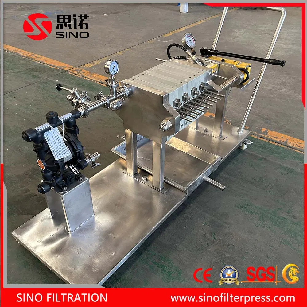 250mm Manual Filter Press Used for Laboratory Filtration