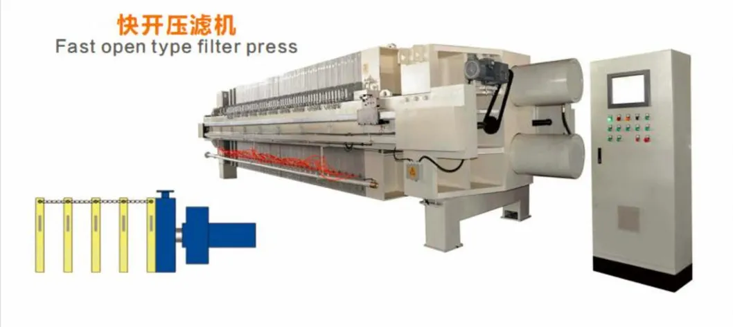 Hydraulic Fast Open Type Filter Press