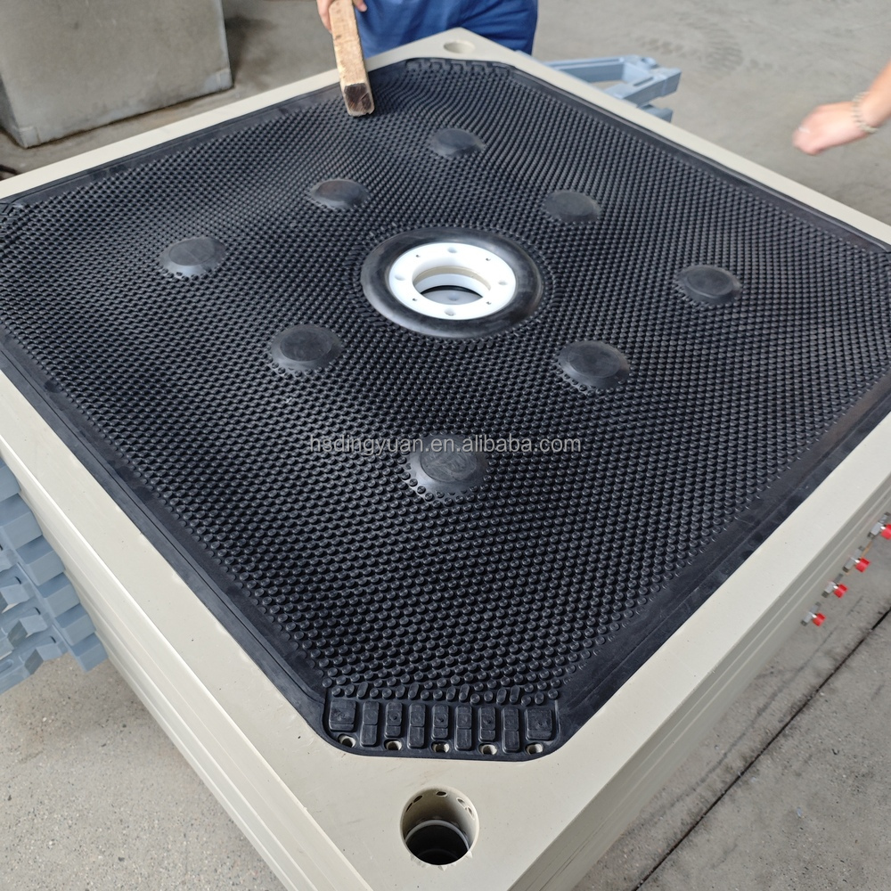 Industrial Frame 1000 2000 High Pressure High Temperature Resistance PE Recessed Chamber Filter Plate for Petroleum Wastewater