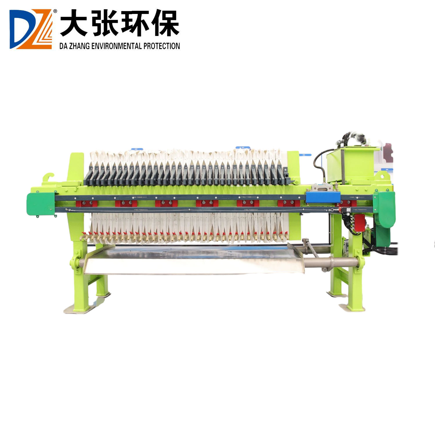 Fully automatic hydraulic chamber-type filter press for industrial wastewater treatment