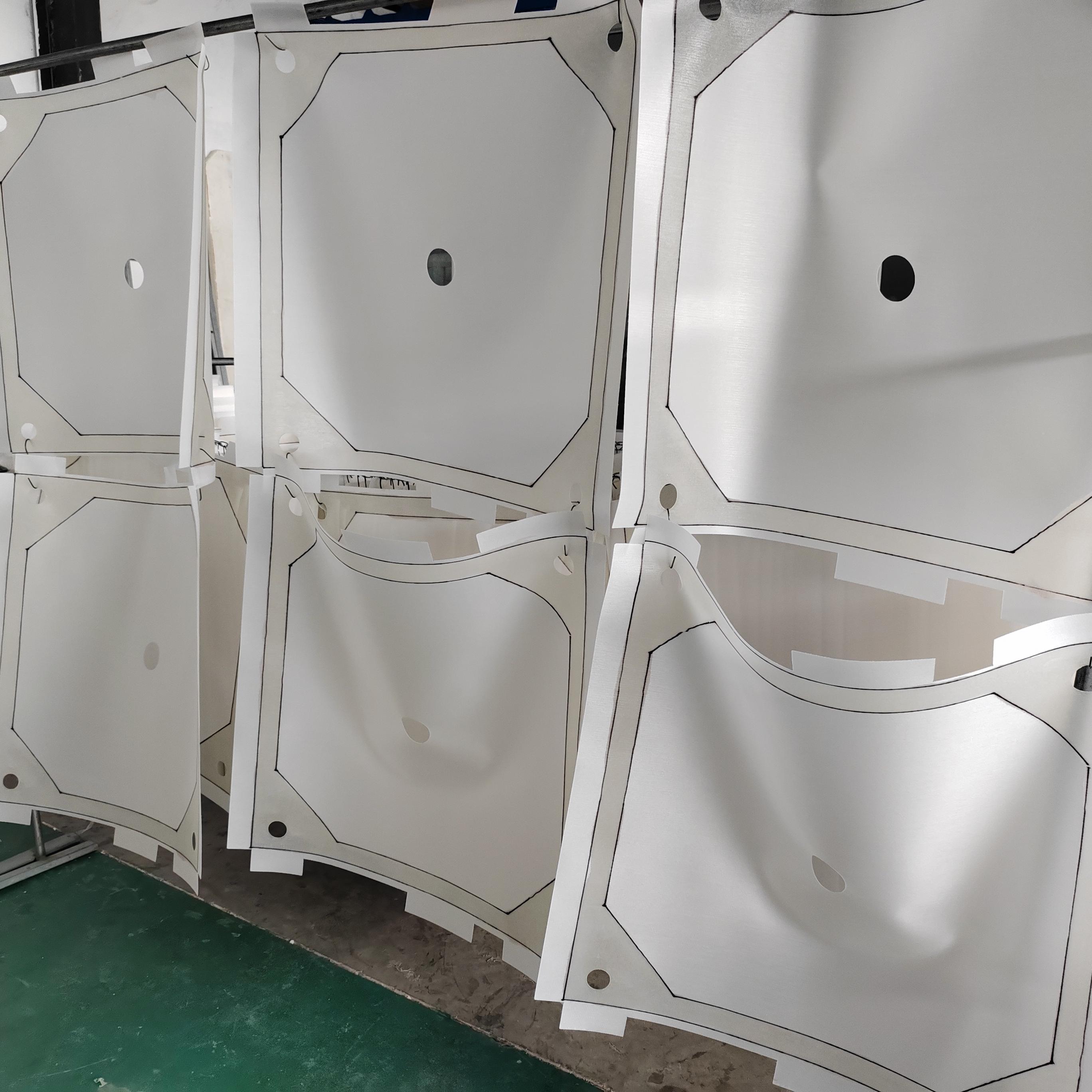 Filter Press Plate Membrane Plate in Combination with Filter Plate Frame 3D Model Design Capable 470mm to 2000mm