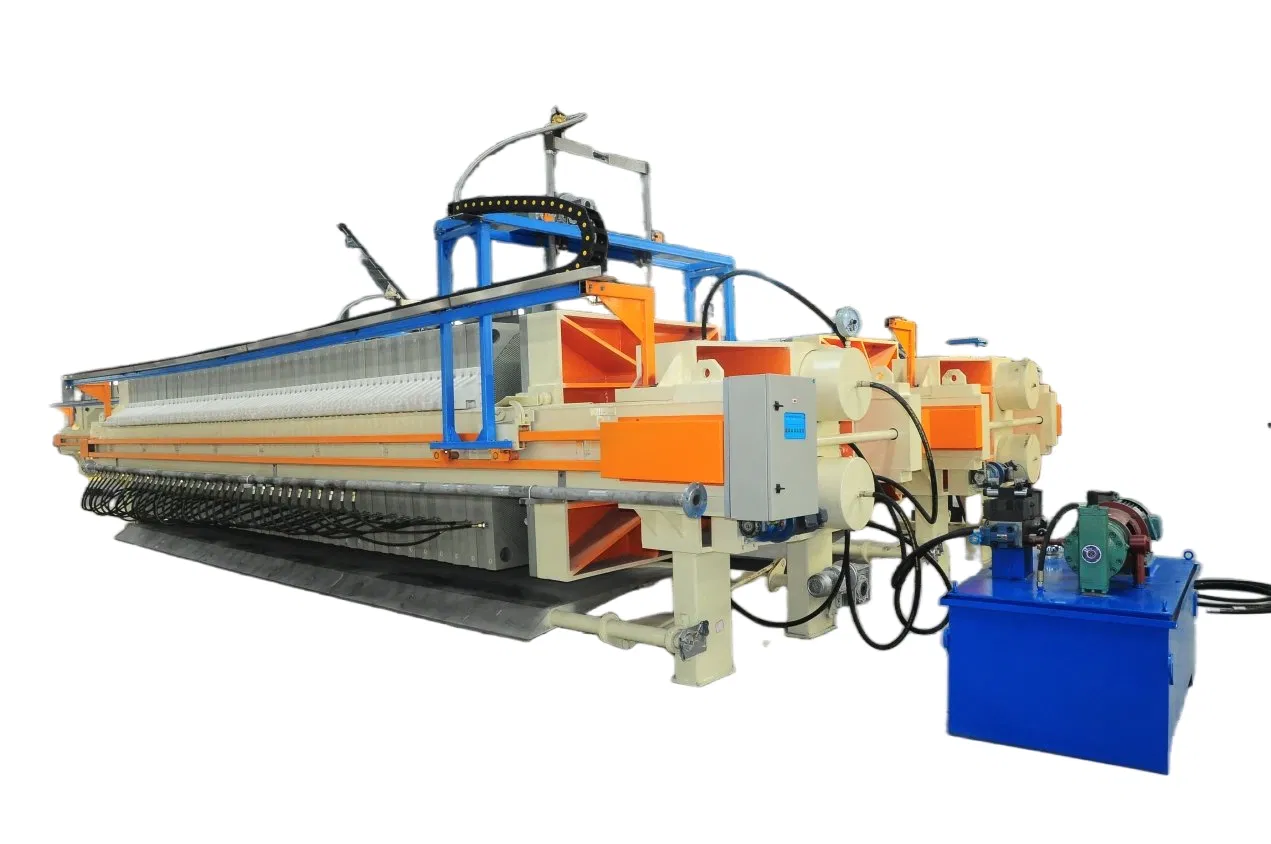 1250 Automatic Plate-Pulling Filter Press with Stainless Steel Automatic Flip Plate