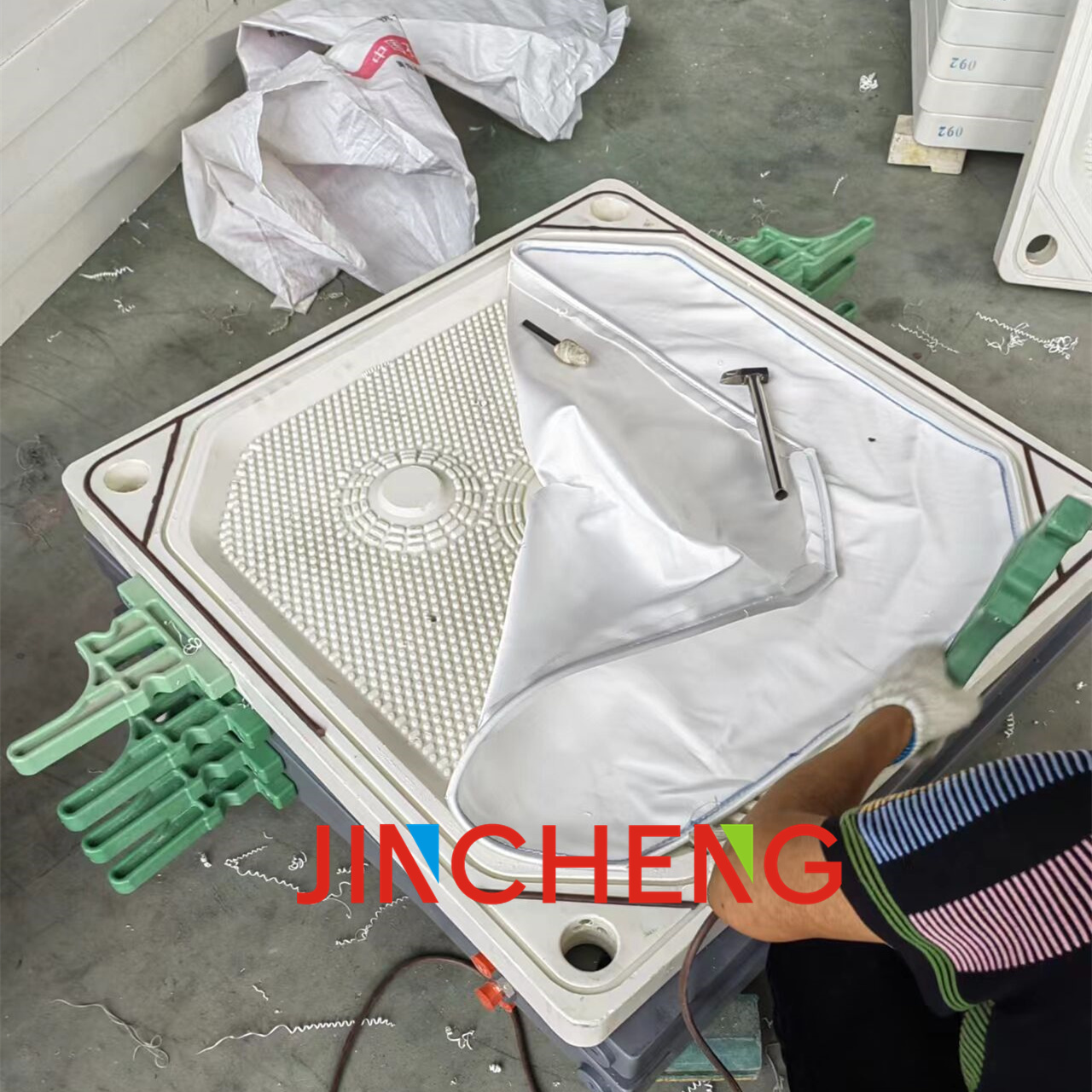 Gasket Recessed PP Filter Plate Different Size with Filter Cloth