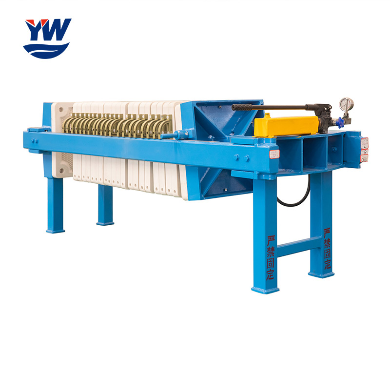 Yw Brand Industrial Filter Press for Sewage Water Treatment Manual Small Type