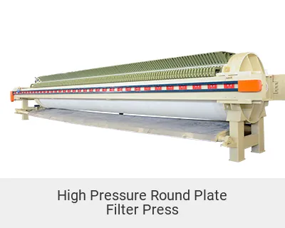 High Pressure Round Plate Chamber Filter Press