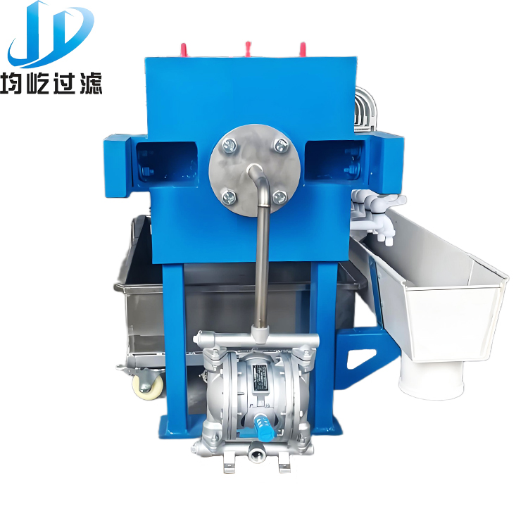 2026 New Customized Small Manual Hydraulic Press Filter Press with Pump and Liquid Collection tank