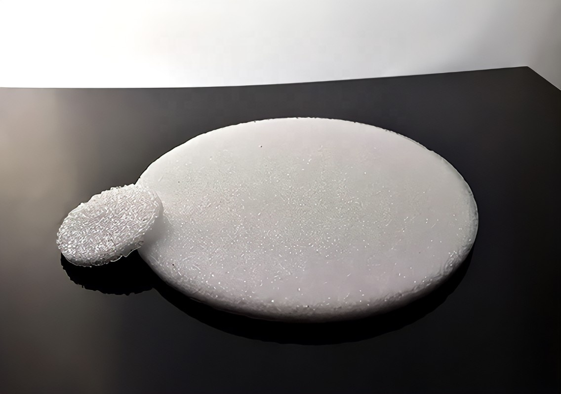 High Purity G1-G5 Quartz Fiber Microporous Membrane Filter Sintered Disc Frits Filter Plate High Temperature Cutting
