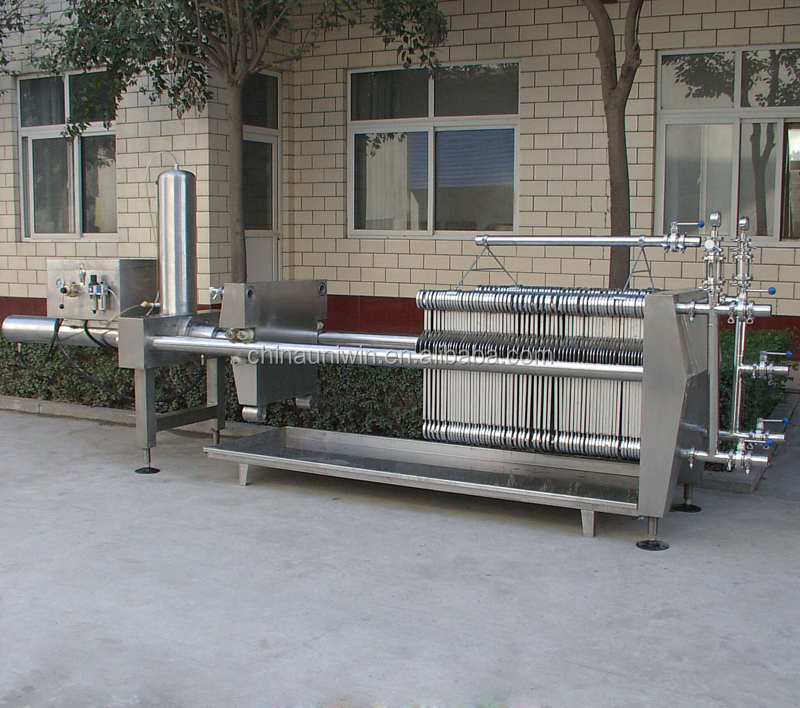 Hydraulic Red Wine Filter Press Food Grade Stainless Steel Wine Filter Machine