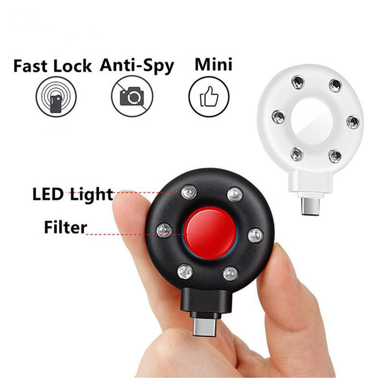 with LED Lamp and Color Filter Advanced Infrared Hidden Camera Finder Vs-S3000 Compact Anti-Camera Detector for Travelers