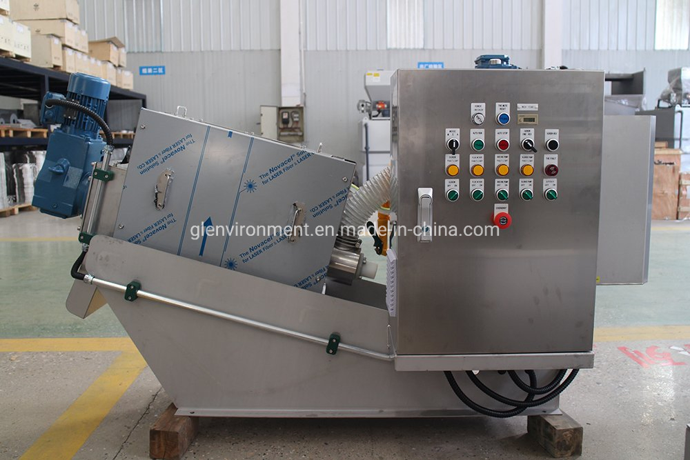 Automatic Belt Filter Press Sludge Dewatering Machine Dewater Single Screw Press Separator