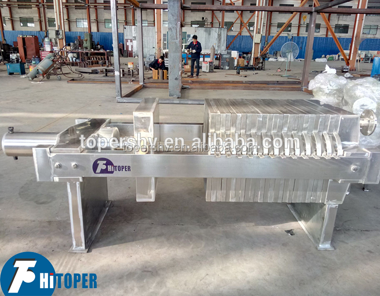 Stainless steel filter press