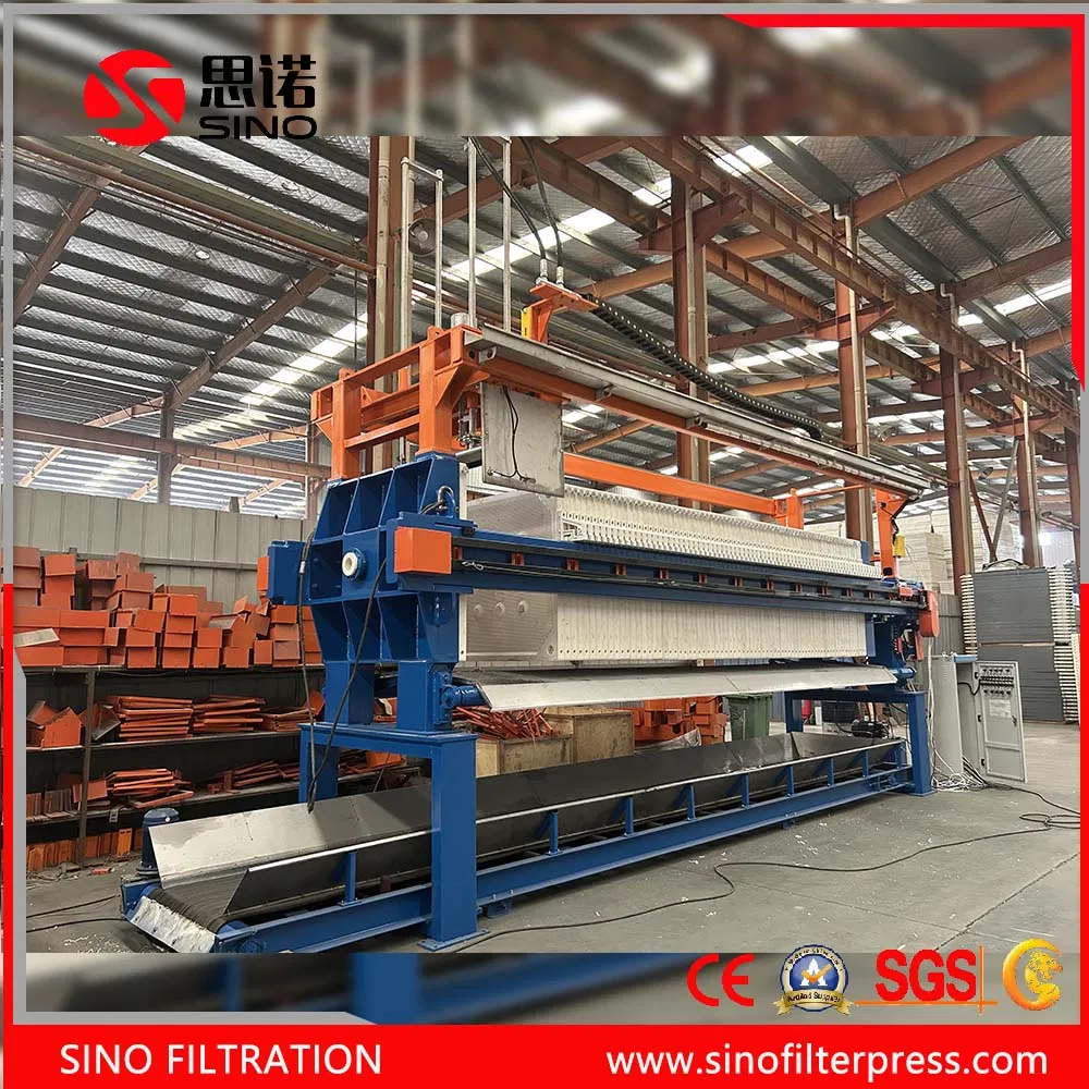 Mining Industrial Sludge Dewatering Filter Press Machine with Automatic Cloth Washing System