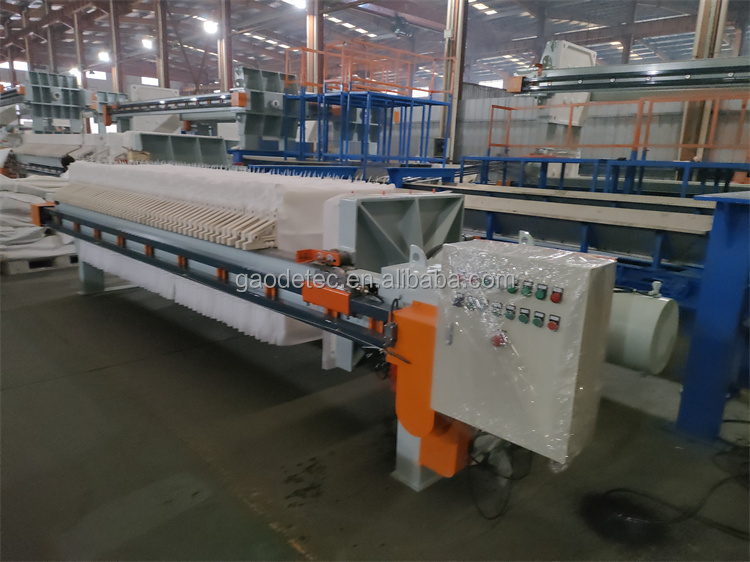 High Pressure Hydraulic Chamber Filter Press for Stone Marble Granite Wastewater Treatment