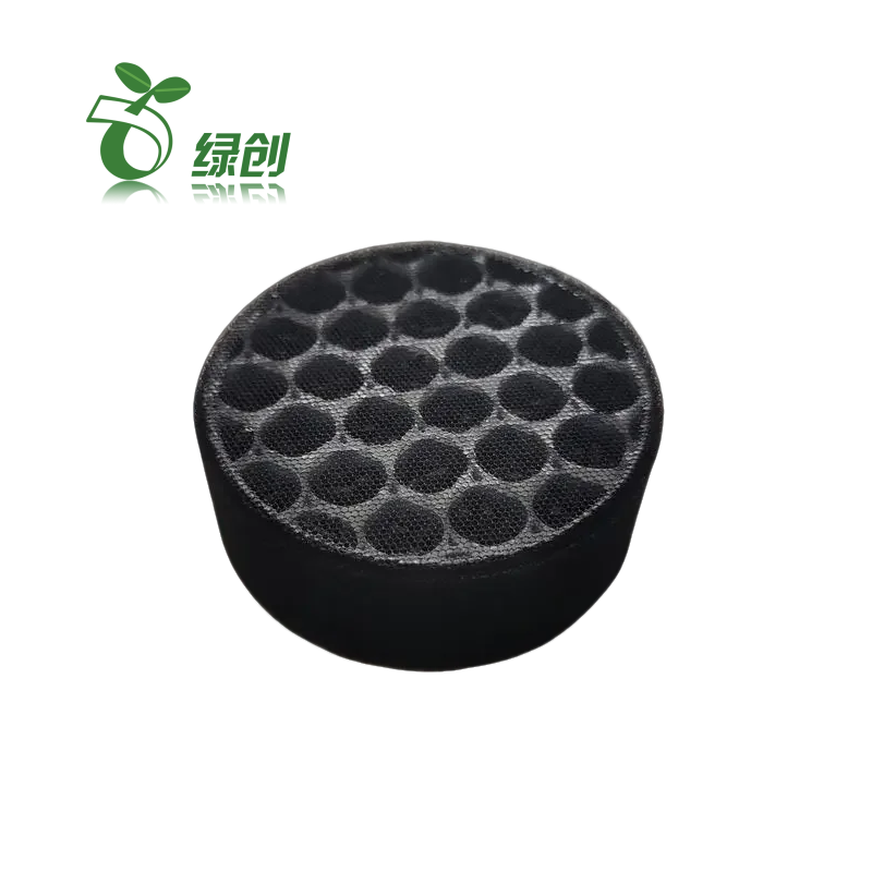 New Lvchuang Customized Circular Activated Carbon Cartridge Filter Plastic Honeycomb Pre-Air Filter For Odor Removal 3 Months