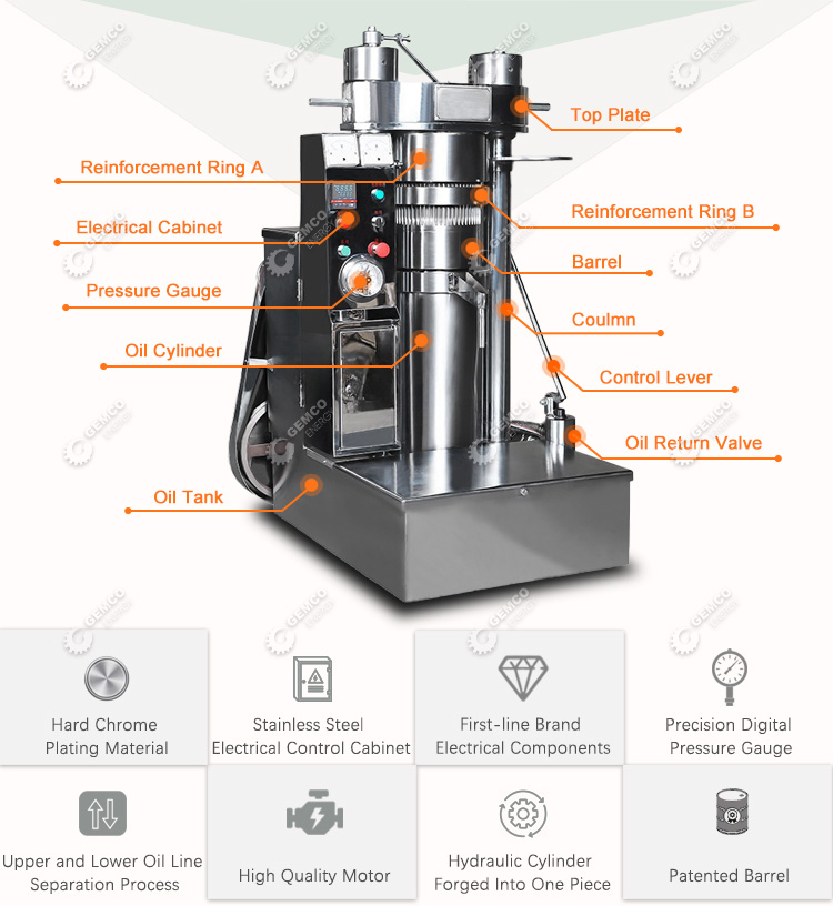 Hydraulic Oil Press Structure