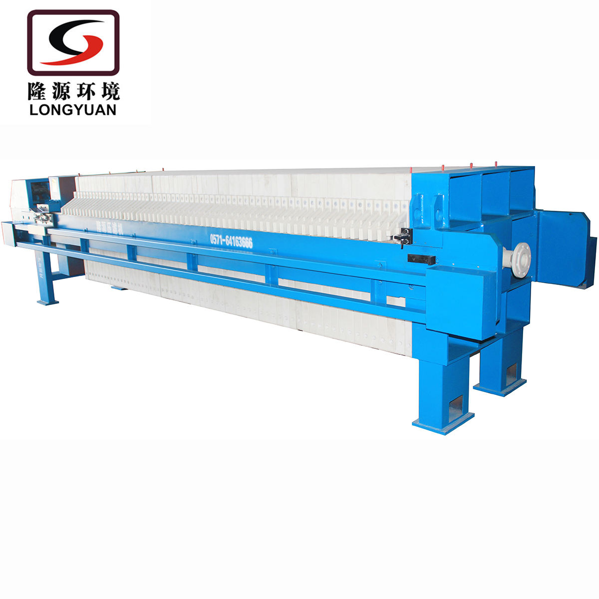 Zhejiang Longyuan 800 Series PP Hydraulic Filter Press of Solid Liquid Separation Equipment
