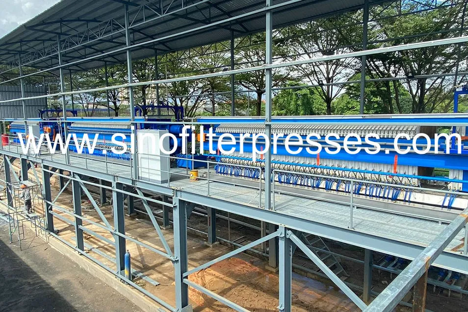 Plate Frame Filter Press Machine for Waste Water Sludge Dewatering Treatment