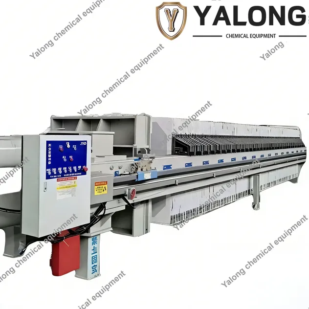 Right elevation view of sand filter press