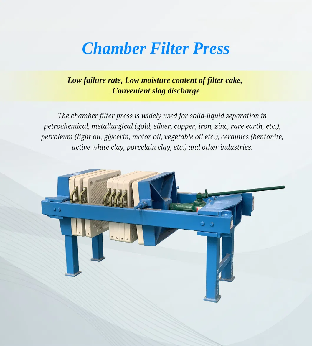 Manual Filter Press Uses of Plate and Frame Filter
