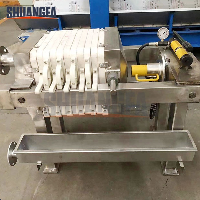 Low Price Manual Hydraulic Plate and Frame Filter Press Machine for Lab Use