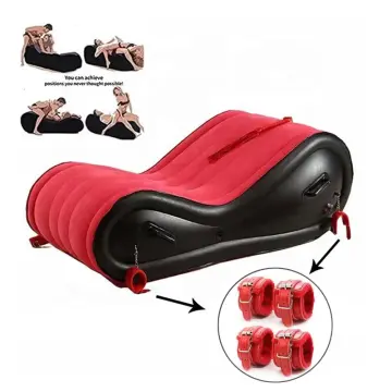 Inflatable Sex Chair Sex Bed BDSM Bondage Sofa Sex Positions Furniture with Handcuffs