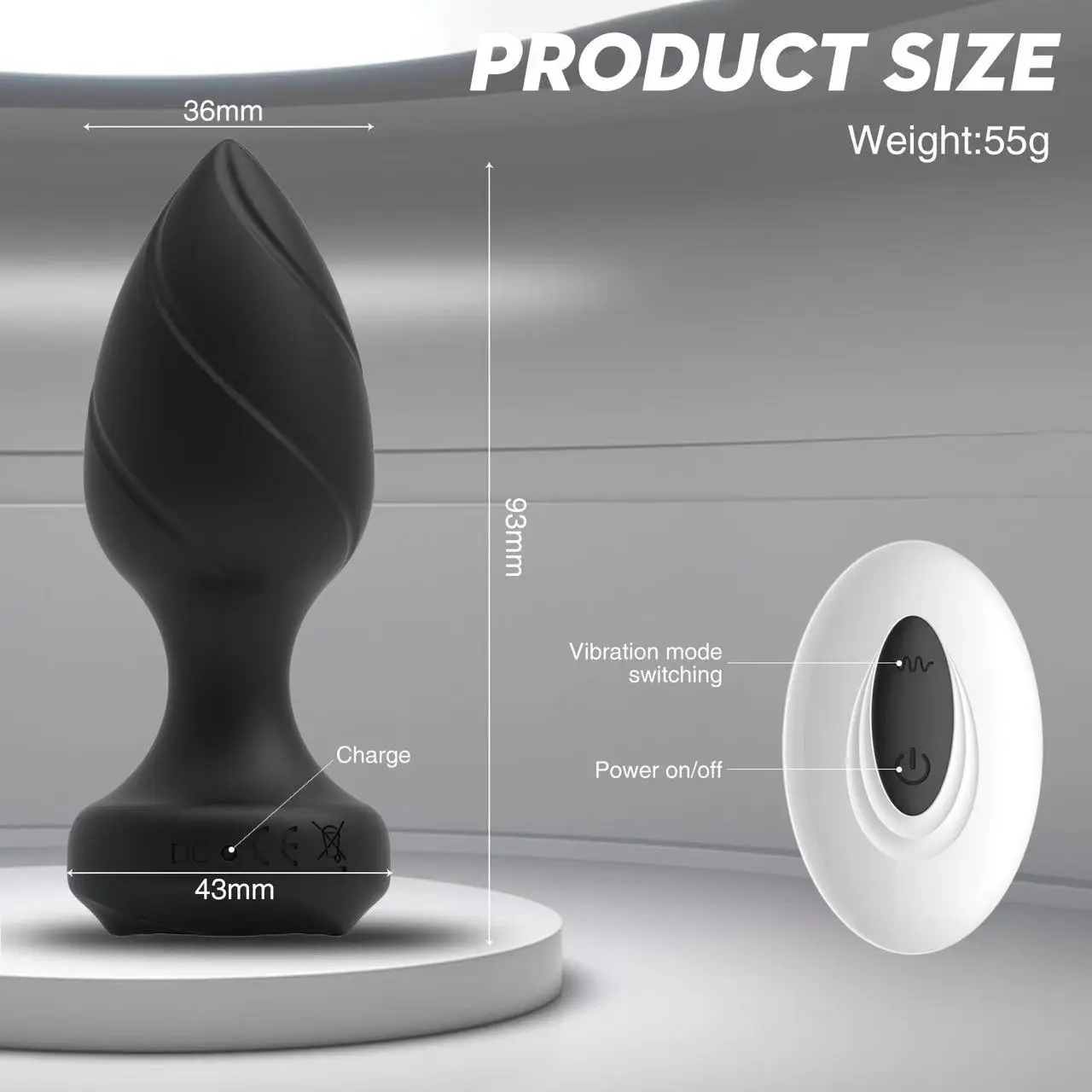 OEM Remote Anal Plug Vibrator Butt Plug Adult Sex Toys Manufacturer, Product