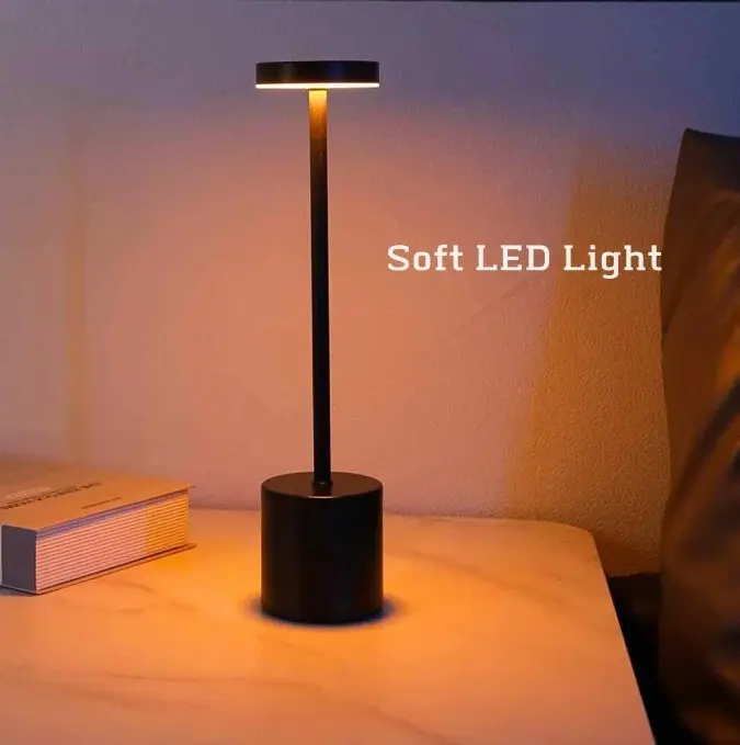 OEM Black/Gold Dimmable Crystal Table Lamp 3 Colors LED Products, Supplier